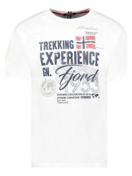 Geographical Norway Koszulka "Jamais" w kolorze białym rozmiar: M. Białe bezrękawniki Geographical Norway, m, bez wzorów, z bawełny, bez kołnierzyka, bez ramiączek. Za 84.21 zł.