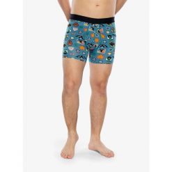 Bokserki termoaktywne męskie Saxx Droptemp Cooling Cotton Boxer Brief Fly. Zielone bielizna termoaktywna Saxx, m, bez wzorów, bez ramiączek. Za 123.99 zł.