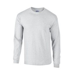 Koszulka Z Długim Rękawem Dla Dorosłych Unisex Ultra Cotton Blend. Fioletowe bluzki z długim rękawem GILDAN, s, bez wzorów, bez kołnierzyka, bez ramiączek. Za 68.99 zł.