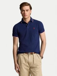 Polo Ralph Lauren Polo Classics 710842621003 Granatowy Slim Fit. Niebieskie koszulki polo Polo Ralph Lauren, m, bez wzorów, z bawełny, bez kołnierzyka, bez ramiączek. Za 599.99 zł.