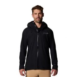 Kurtka softshell męska Columbia Northwest Explorer 3L Shell. Czarne kurtki Columbia, l, bez wzorów, z softshellu, bez kaptura. Za 829.99 zł.