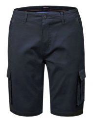 Krótkie Spodenki Męskie, Szorty - PAKO JEANS - Granat - Boczne Kieszenie (Cargo). Szorty Pako Jeans, m, bez wzorów, z bawełny, klasyczne. Za 209.00 zł.