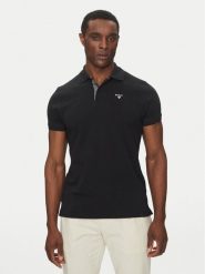 Barbour Polo Tartan MML0012BK31 Czarny Regular Fit. Czarne koszulki polo Barbour, m, bez wzorów, z bawełny, bez kołnierzyka, bez ramiączek. Za 259.99 zł.