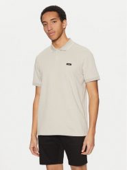 Calvin Klein Polo K10K114141 Beżowy Regular Fit. Brązowe koszulki polo CALVIN KLEIN, l, bez wzorów, z bawełny, bez kołnierzyka, bez ramiączek. Za 209.99 zł.