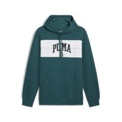 Bluza męska z kapturem PUMA SQUAD PUMA Cold Green. Zielone bluzy z kapturem Puma, m, bez wzorów, z dzianiny, z kapturem. Za 164.99 zł.