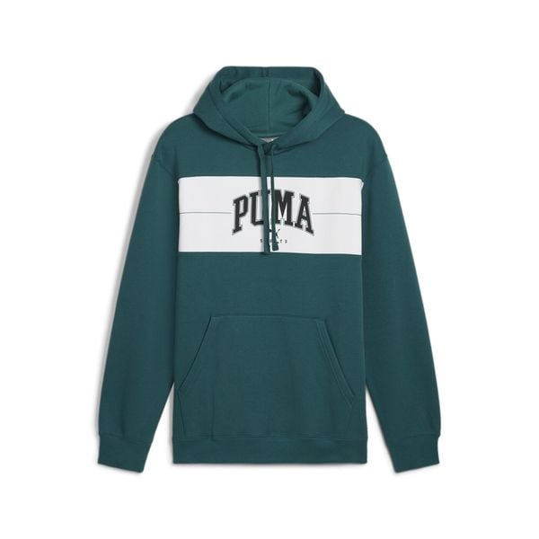 Bluza męska z kapturem PUMA SQUAD PUMA Cold Green. Zielone bluzy Puma, m, bez wzorów, z dzianiny, z kapturem. Za 180.99 zł.