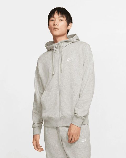 Bluza sportowa męska Nike Sportswear Club. Szare bluzy z kapturem Nike, l, bez wzorów, z bawełny, z kapturem. Za 377.00 zł.