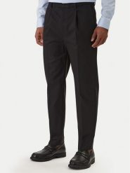 Calvin Klein Chinosy LV04LE612G Czarny Slim Fit. Czarne eleganckie spodnie CALVIN KLEIN, m, z bawełny. Za 399.99 zł.