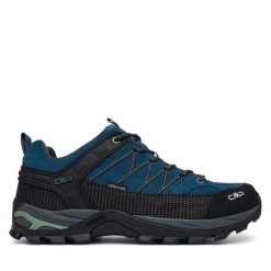 Trekkingi CMP. Niebieskie buty trekkingowe CMP, bez wzorów, bez zapięcia. Za 479.99 zł.