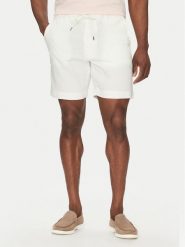 BOSS Szorty materiałowe C-Kane-Rds-Shorts 50538016 Biały Regular Fit. Białe szorty Boss, m, bez wzorów, z materiału. Za 479.99 zł.