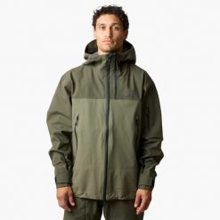 Kurtka narciarska Męska Swedemount Lofoten 3L Shell Jacket wodoodporny. Zielone kurtki narciarskie i snowboardowe SWEDEMOUNT, l, bez wzorów, narciarskie. Za 899.99 zł.