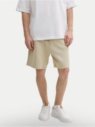 Tom Tailor Denim Szorty sportowe 1045584 Beżowy Regular Fit. Brązowe krótkie spodenki sportowe TOM TAILOR DENIM, m, bez wzorów, z bawełny. Za 109.99 zł.