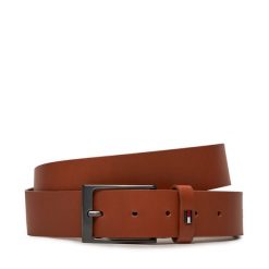 Pasek Męski Tommy Hilfiger. Brązowe paski Tommy Hilfiger, bez wzorów. Za 89.99 zł.