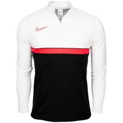Męska Koszulka Academy 21 DriFIT Quarter Zip Drill Top. Białe bluzy Nike, m, bez wzorów, bez kaptura. Za 200.99 zł.