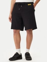 Versace Jeans Couture Szorty sportowe 80GADT04 CF01T Czarny Regular Fit. Czarne krótkie spodenki sportowe Versace Jeans Couture, l, bez wzorów, z bawełny. Za 639.99 zł.