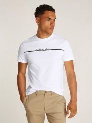 Calvin Klein Koszulka w kolorze białym rozmiar: 3XL. Białe bezrękawniki CALVIN KLEIN, xl, bez wzorów, z bawełny, bez kołnierzyka, bez ramiączek. Za 113.99 zł.