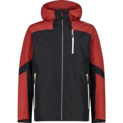 Kurtka nieprzemakalna z stałym kapturem CMP. Czarne kurtki przeciwdeszczowe CMP, bez wzorów. Za 619.35 zł.