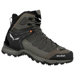 Buty trekkingowe męskie Salewa Mtn Trainer Lite Mid Gtx. Szare buty trekkingowe Salewa, bez wzorów, z materiału, bez zapięcia, trekkingowe. Za 872.00 zł.