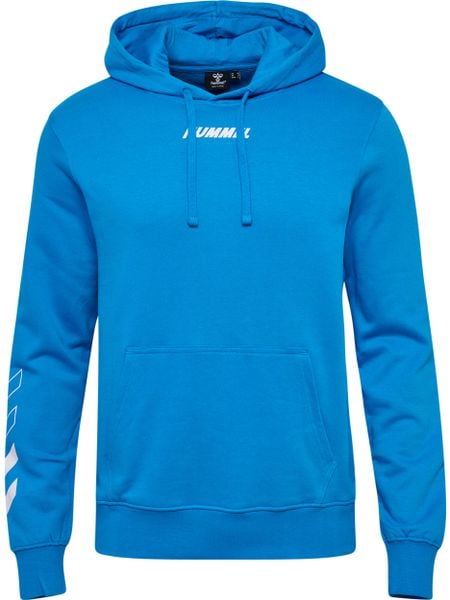 Bluza z kapturem Hummel hmlELEMENTAL. Niebieskie bluzy z kapturem Hummel, s, bez wzorów, z bawełny, z kapturem. Za 162.70 zł.