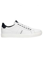 Wojas Skórzane sneakersy w kolorze białym rozmiar: 43. Białe buty sportowe casual Wojas, bez wzorów, bez zapięcia. Za 329.42 zł.