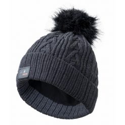 Czapka Karlslund Björk. Czarne czapki zimowe KARLSLUND, bez wzorów, z dzianiny. Za 247.50 zł.