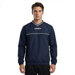 Kurtka przeciwdeszczowa do biegania Niebieska. Niebieskie kurtki do biegania Legea, m, bez wzorów, z kapturem. W wyprzedaży za 52.00 zł.