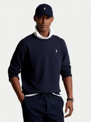 Polo Ralph Lauren Bluza 710888284001 Granatowy Regular Fit. Niebieskie bluzy Polo Ralph Lauren, m, bez wzorów, z bawełny, bez kaptura. Za 499.99 zł.