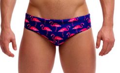 Kąpielówki męskie Funky Trunks Flocked Up - slipy. Slipy i bokserki Funky Trunks, l, bez wzorów, z materiału. Za 139.00 zł.
