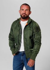 Kurtka przejściowa męska Pitbull Centurion II. Zielone kurtki PITBULL, l, z aplikacjami, z dzianiny, bez kaptura. Za 349.00 zł.