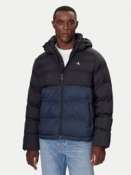 Calvin Klein Jeans Kurtka zimowa LV04RD527G Czarny Regular Fit. Czarne kurtki Calvin Klein Jeans, na zimę, m, bez wzorów, z jeansu, bez kaptura. Za 1,099.00 zł.