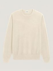 Rodier Wełniany sweter w kolorze kremowym rozmiar: XL. Brązowe swetry nierozpinane Rodier, xl, bez wzorów, z wełny, bez kołnierzyka, bez ramiączek. Za 260.99 zł.