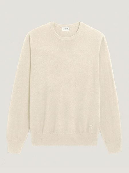 Rodier Wełniany sweter w kolorze kremowym rozmiar: XL. Brązowe swetry nierozpinane Rodier, xl, bez wzorów, z wełny, bez kołnierzyka, bez ramiączek. Za 260.99 zł.