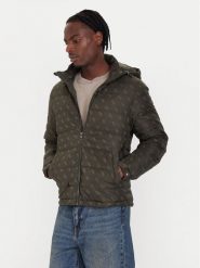 Guess Kurtka zimowa M5BL0B W2322 Khaki Relaxed Fit. Brązowe kurtki Guess, na zimę, m, z aplikacjami, z syntetyku, bez kaptura. Za 849.99 zł.