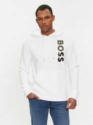 Boss Bluza 50481746 Biały Regular Fit. Białe bluzy Boss, m, bez wzorów, z bawełny, bez kaptura. Za 529.99 zł.