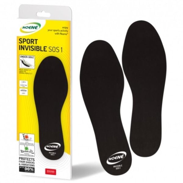 Wkładki sportowe Noene Invisible SOS. Czarne buty trekkingowe NOENE, bez wzorów, bez zapięcia. Za 172.00 zł.