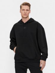 Hugo Bluza Dompol_H 50505043 Czarny Oversize. Czarne bluzy Hugo, m, bez wzorów, z bawełny, bez kaptura. Za 339.99 zł.