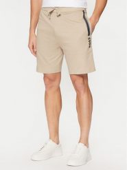 BOSS Szorty sportowe Authentic 50535837 Beżowy Regular Fit. Brązowe krótkie spodenki sportowe Boss, m, bez wzorów, z bawełny. Za 279.99 zł.