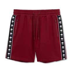 Spodenki męskie Pitbull Tape Nugget. Czerwone szorty PITBULL, m, bez wzorów, sportowe. Za 159.99 zł.