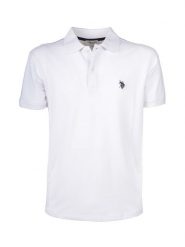 U.S. Polo Assn. Koszulka polo w kolorze białym rozmiar: XL. Białe koszulki polo U.S. Polo Assn., s, bez wzorów, bez kołnierzyka, bez ramiączek. Za 153.71 zł.