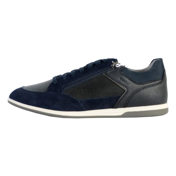 Buty GEOX U RENAN Niebieski. Niebieskie buty turystyczne Geox, bez wzorów, z materiału, bez zapięcia, do biegania. Za 265.99 zł.