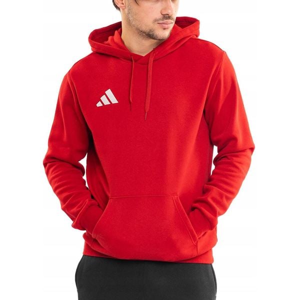 Bluza Męska adidas Entrada 26 z Kapturem Bawełniana Sportowa Hoody roz. XXL. Czerwone bluzy z kapturem Adidas, m, bez wzorów, z bawełny, z kapturem. Za 134.99 zł.