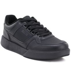 Półbuty męskie sportowe sneakersy czarne Big Star UU174164. Czarne buty sportowe casual BIG STAR, bez wzorów, ze skóry ekologicznej, bez zapięcia. Za 159.99 zł.