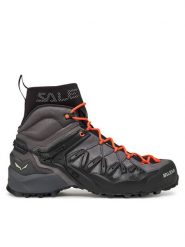 Salewa Trekkingi Wildfire Edge Mid GTX 0000061350 Szary. Szare botki sznurowane Salewa, bez wzorów, z materiału, bez obcasa, bez zapięcia. Za 799.99 zł.