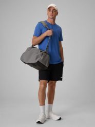 4F Spodenki tenisowe 2w1 szybkoschnące męskie - czarne L. Czarne krótkie spodenki sportowe 4F, l, bez wzorów, z materiału. Za 169.99 zł.
