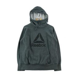 Second life - Bluza z kapturem męska Reebok Logo Vector - Jak nowy. Szare bluzy z kapturem Reebok, l, bez wzorów, z dresówki, z kapturem. Za 85.16 zł.