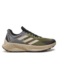 Buty do biegania adidas. Zielone buty do biegania Adidas, bez wzorów, bez zapięcia, do biegania, adidas terrex. Za 399.99 zł.