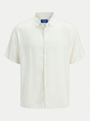 Jack&Jones Koszula Joshua 12271078 Biały Relaxed Fit. Białe koszule Jack&Jones, m, bez wzorów, z wiskozy, bez kołnierzyka, bez ramiączek. Za 79.99 zł.