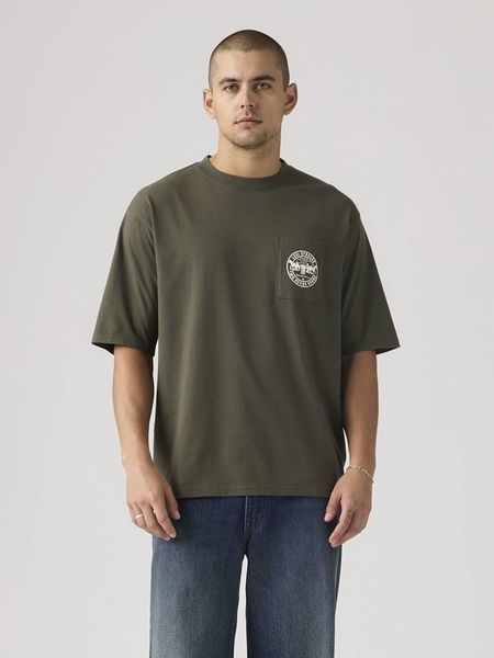 Levi's Koszulka w kolorze khaki rozmiar: L. Brązowe bezrękawniki Levi's®, l, bez wzorów, z bawełny, bez kołnierzyka, bez ramiączek. Za 97.51 zł.