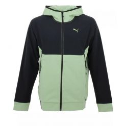 Kurtka dresowa Puma TECH WOVEN. Czarne kurtki Puma, xs, bez wzorów, z dresówki, z kapturem. Za 272.05 zł.