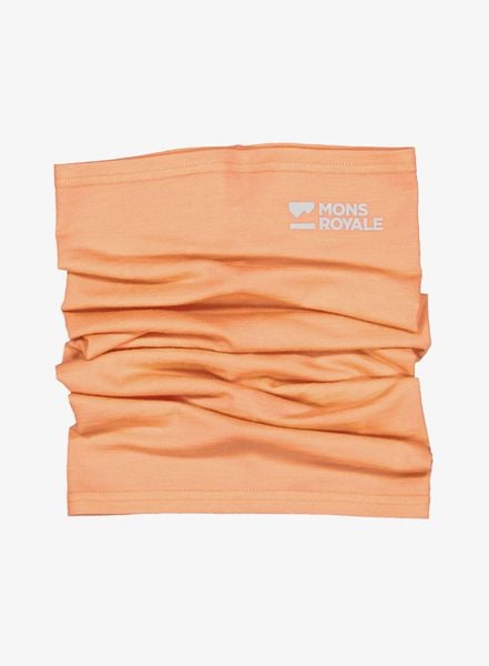 Chusta wielofunkcyjna Mons Royale Daily Dose Merino Flex 200 Neckwarmer. Brązowe szaliki Mons Royale, bez wzorów, z elastanu. Za 131.10 zł.